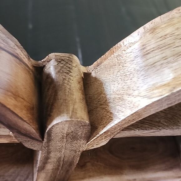 BUTTERFLY Wood Shelf or Tray Bohemian Style Beautiful Finished Accent Piece - Picture 8 of 8